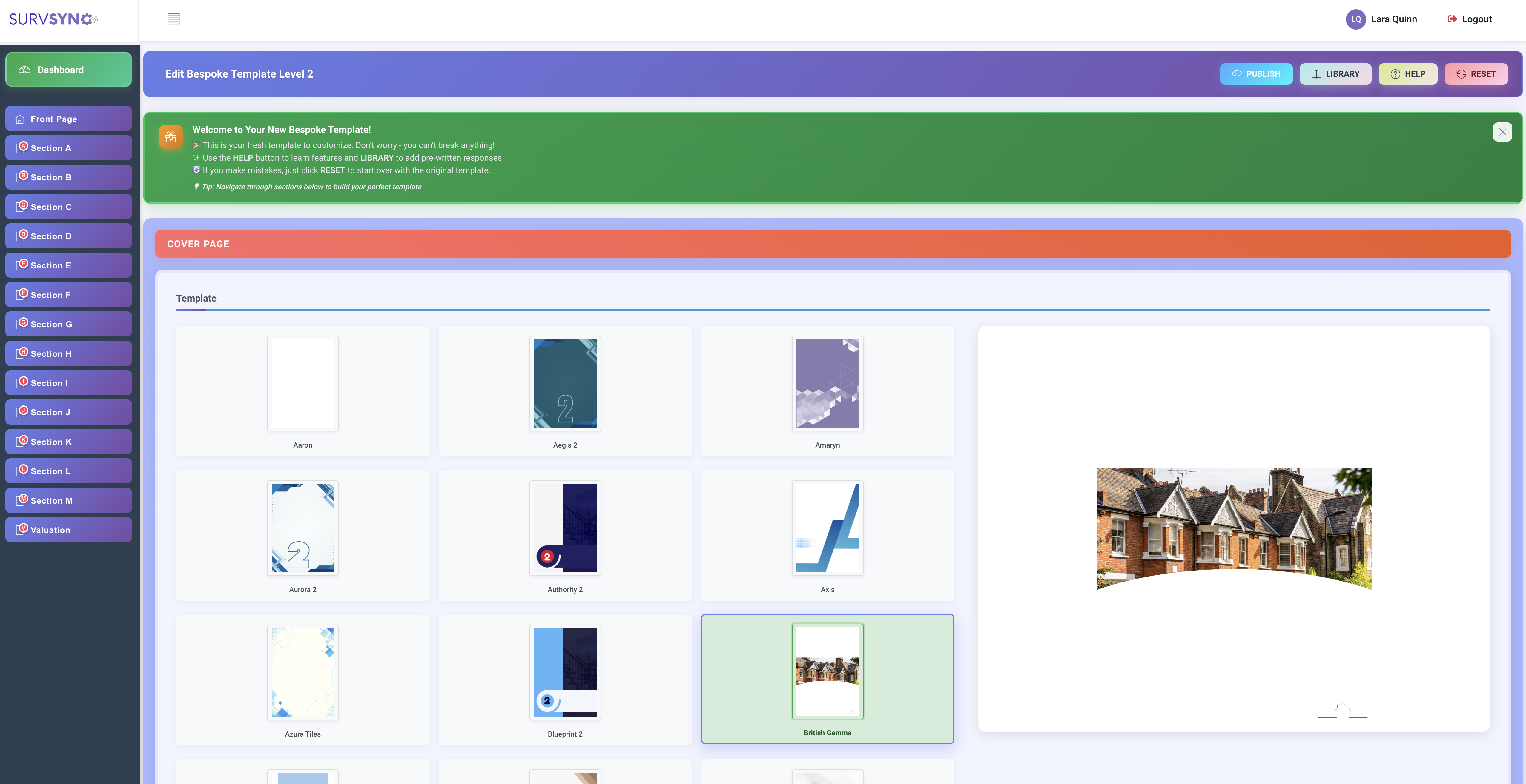 SurvSync Template Customisation