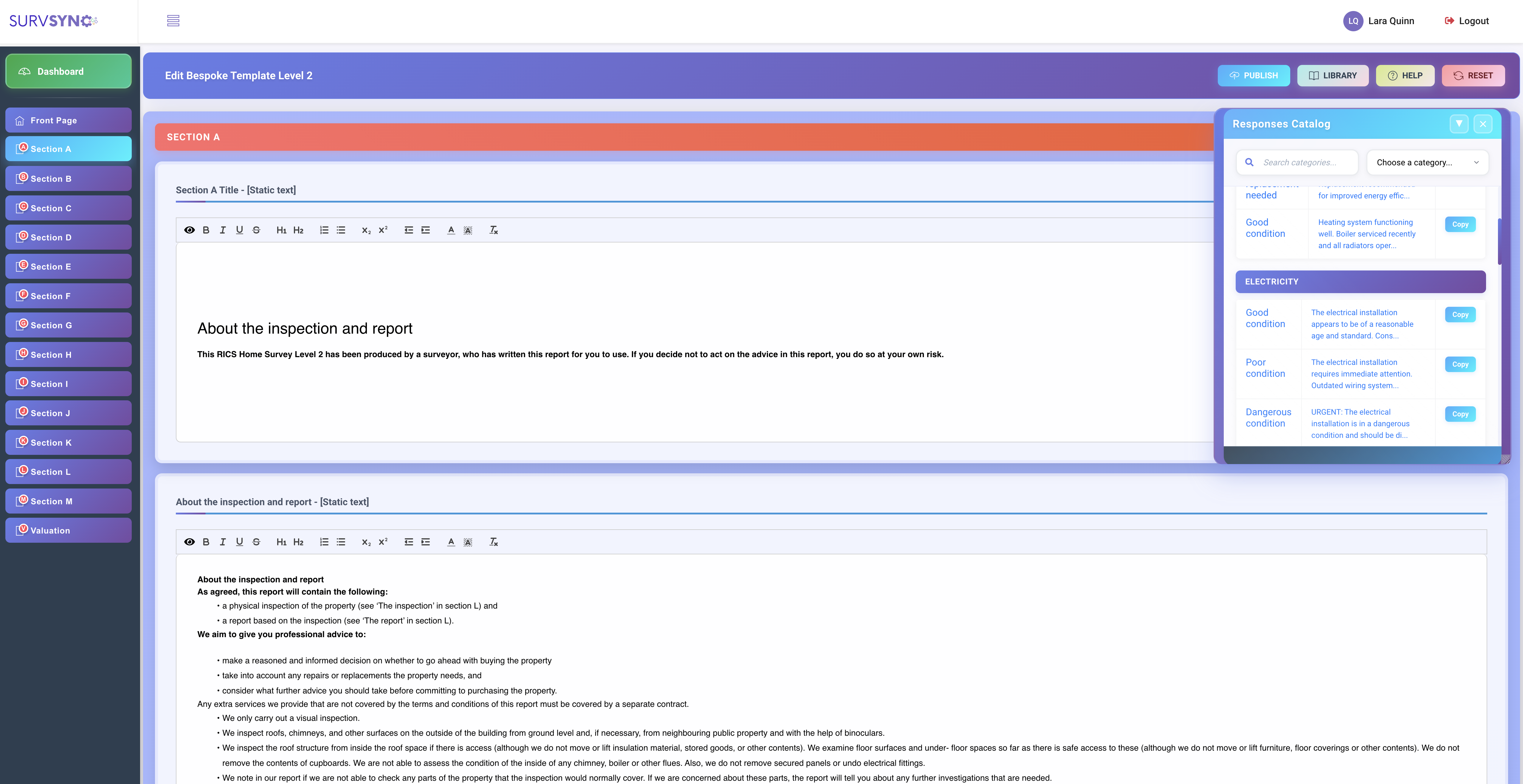 SurvSync Template Customisation
