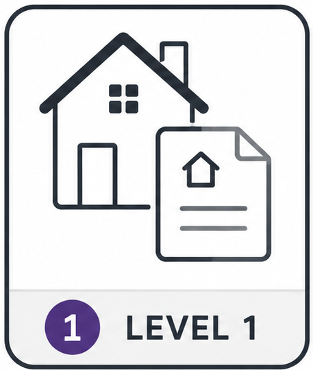 SurvSync RICS-aligned Level 1 template artwork